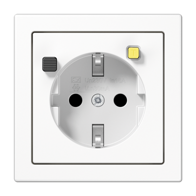 Розетка с УЗО Jung LS5520.30WW
