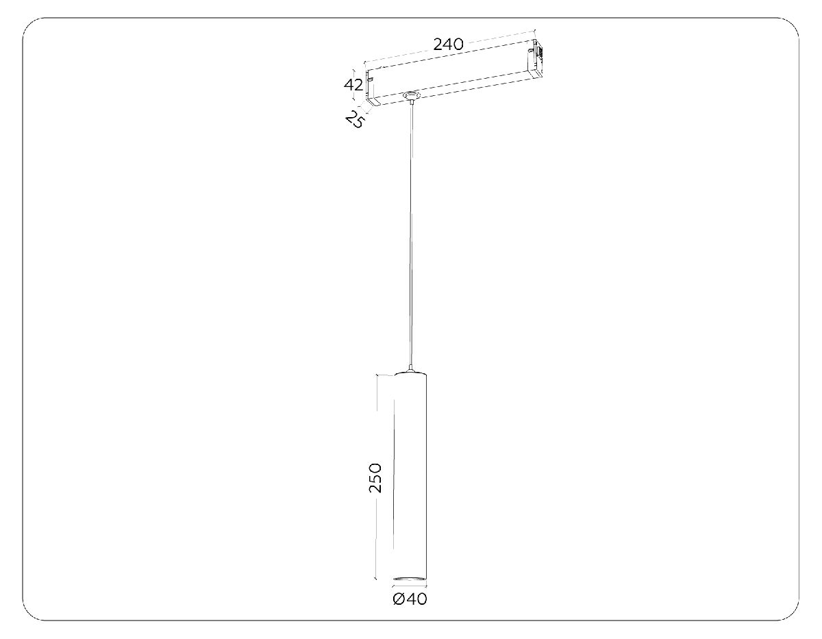 Трековый магнитный светильник Ambrella Light Magnetic 220V GL1431