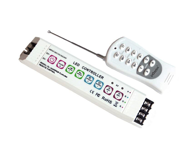 RGB контроллер с дистанционным пультом управления для светодиодных лент Donolux DL-18302/RGB Controller