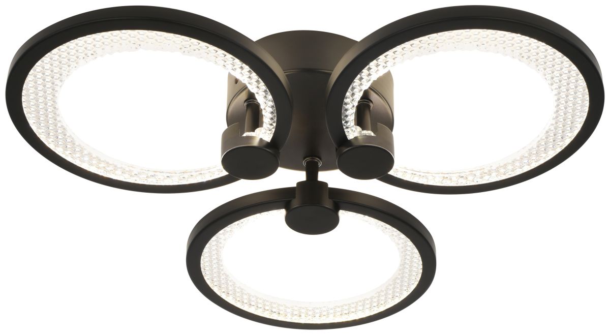 Потолочный светильник Эра Модерн Odry CLL-1-46W 3K-6,5K RC BK