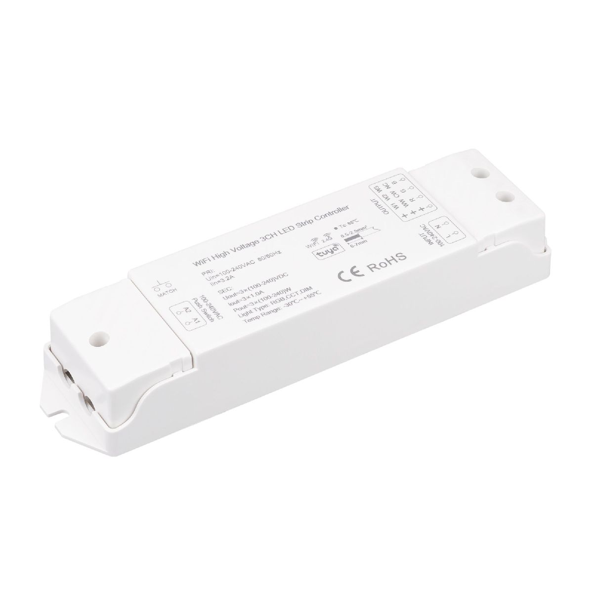 Диммер Arlight SMART-PWM-103-72-SH-PS-SUF (230V, 3x1A, TUYA Wi-Fi, 2.4G) 046524