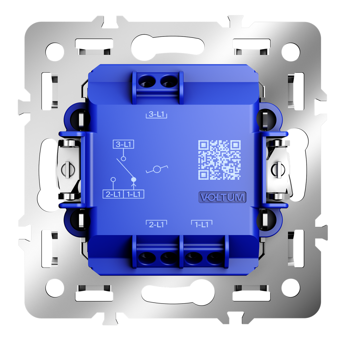 Механизм проходного переключателя одноклавишного 10А Voltum S70 VLS0103M