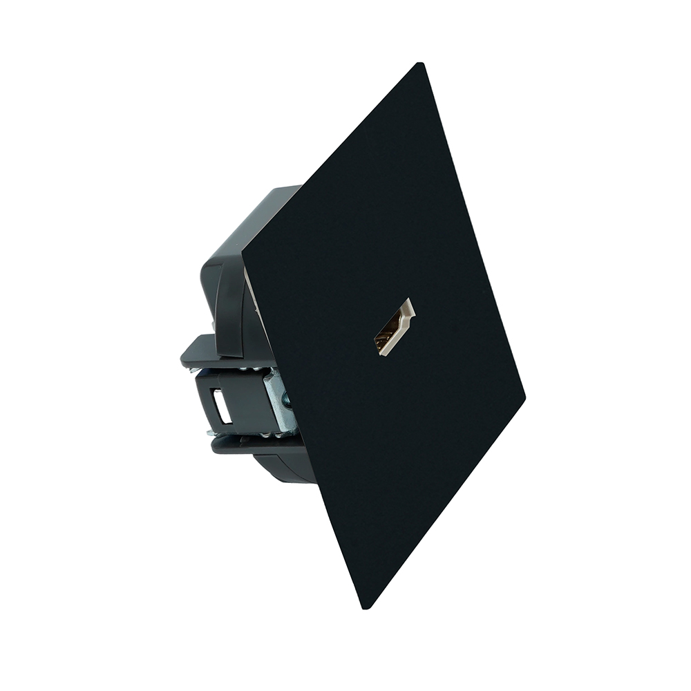 Розетка HDMI 2.0 Type A Stekker Мия RST00-3118-05 черный бархат 50828