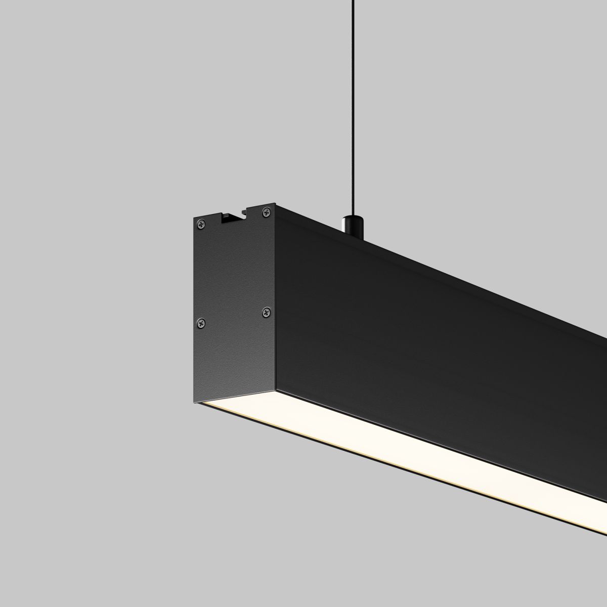 Линейный подвесной светильник Maytoni Technical 3000K 35x67 (Черный, 1 м) LL312043