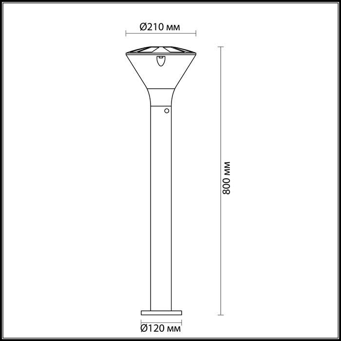 Уличный светильник Odeon Light Lenar 4046/1F