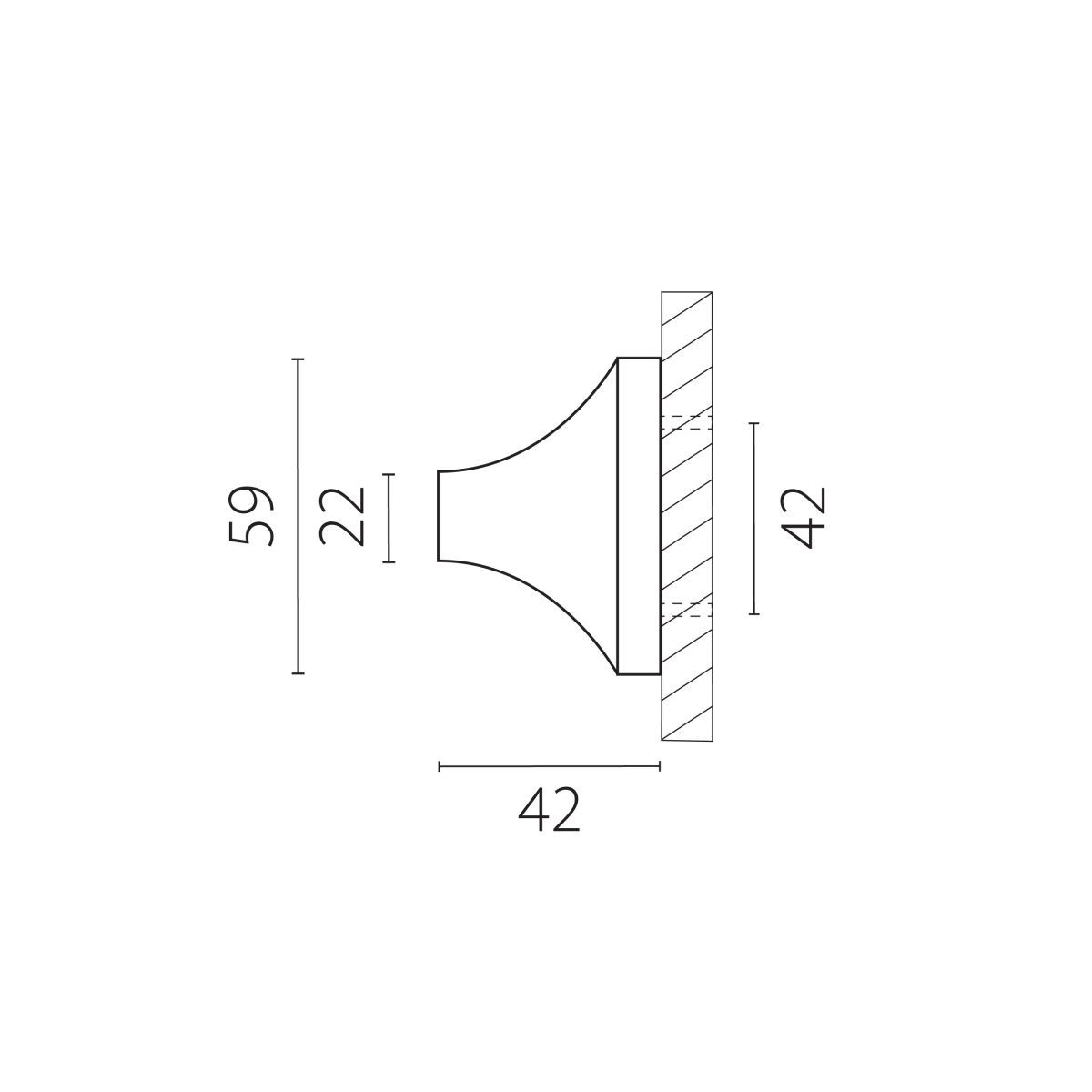 Боковые крепления (2 шт.) д/силикон. профиля-трубы D18 мм д/LED ленты Profiled Lightstar 441890