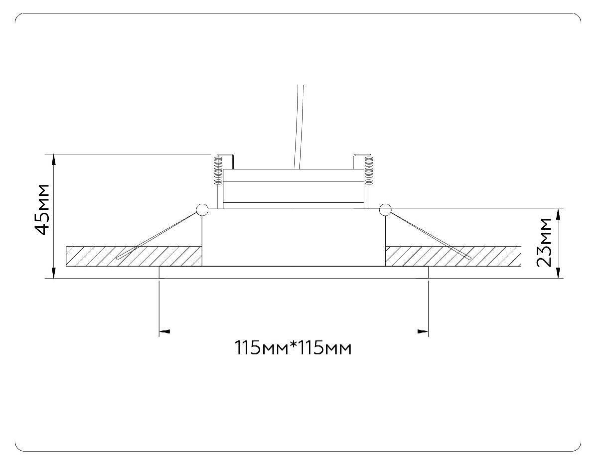 Встраиваемый светильник Ambrella Light GX Standard Tech Techno Spot TN51917