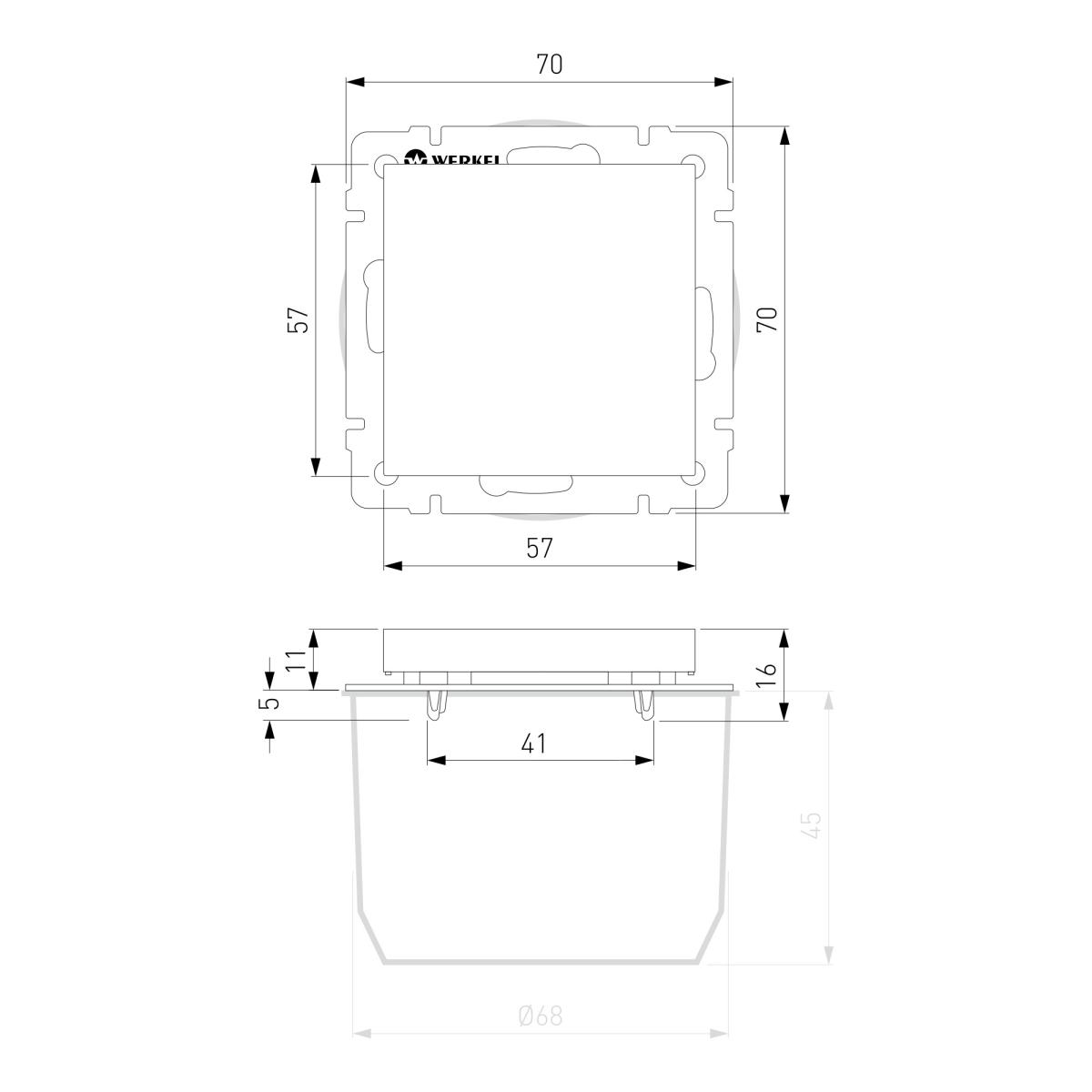 Заглушка Werkel черный матовый W1159208 4690389156861