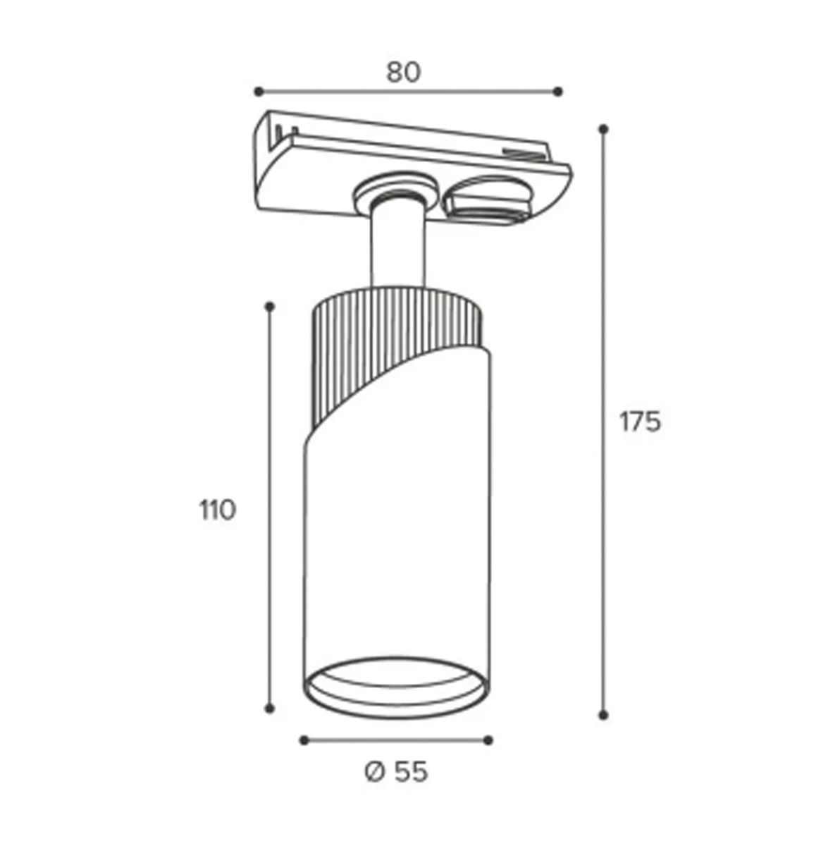 Трековый однофазный светильник IMEX IL.0010.0024-BMG