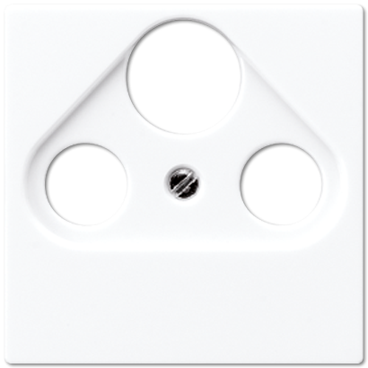 Накладка TV-SAT-FM розетки Jung A 500 Белая A561PLSATWW