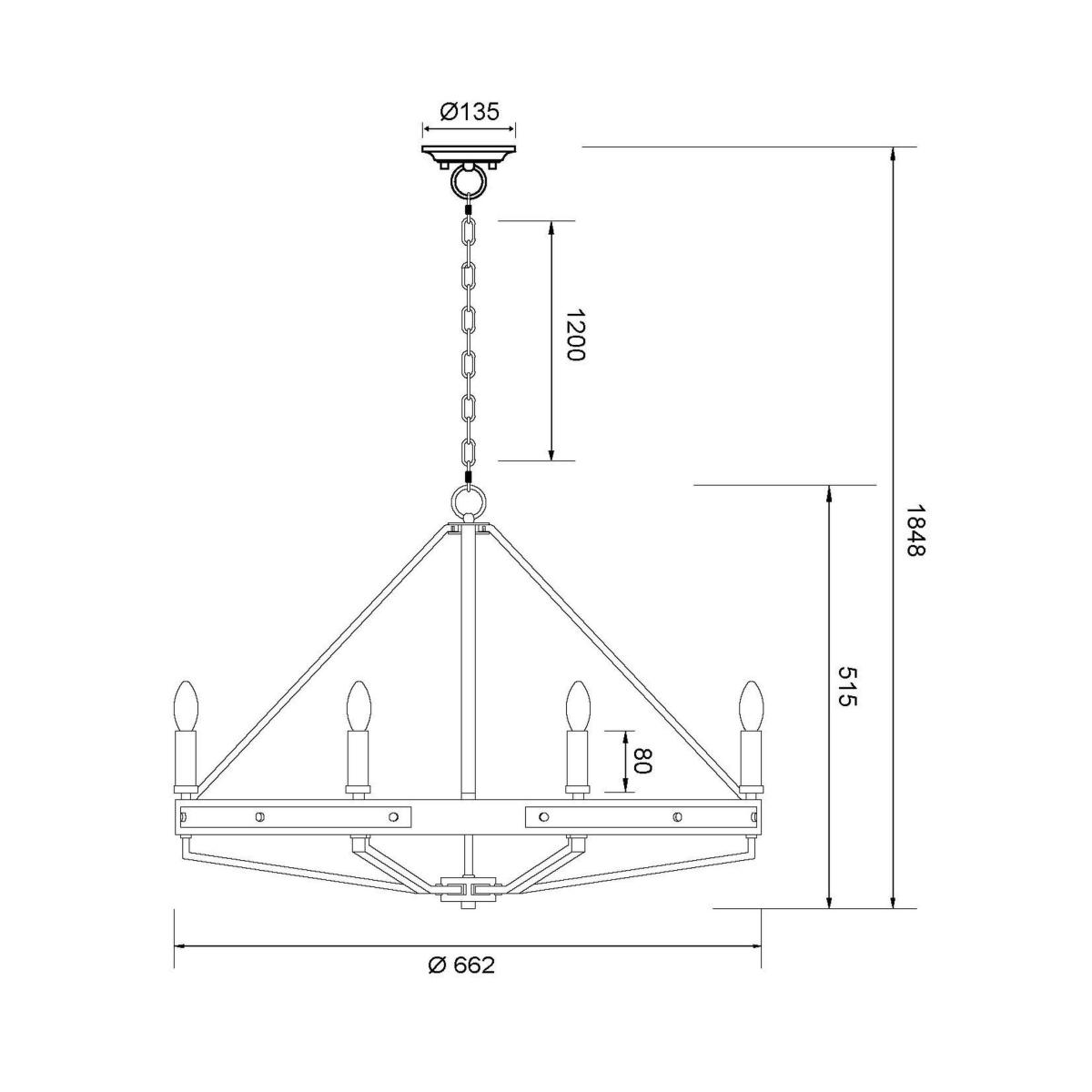 Подвесная люстра Wertmark Brenda WE586.06.023