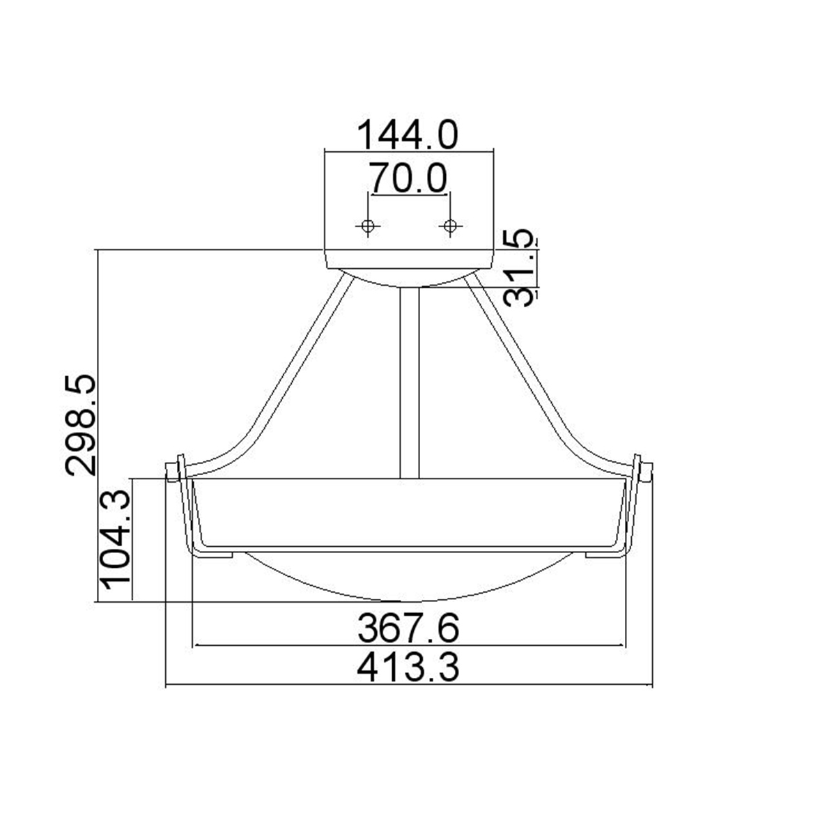 Потолочная люстра Elstead Lighting Hathaway HK-HATHAWAY-SFSB