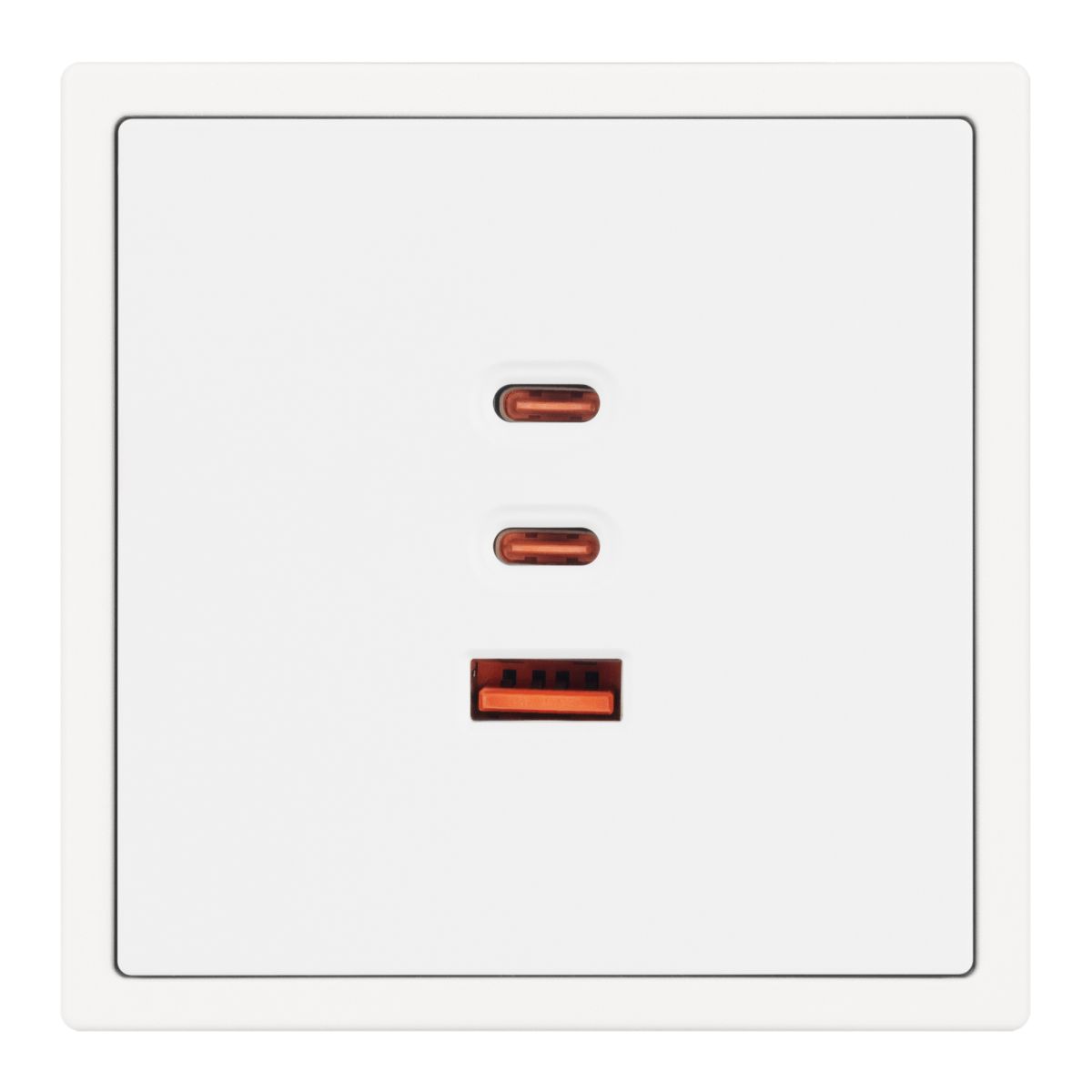 USB Розетка тип А+С+С софт-тач белый кварц Arlight SCT-MUACC-SFPL-FC-WH (65W, QC3) 061839(1)