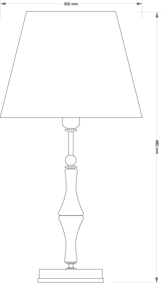 Настольная лампа Kutek Casamia Abazur CAS-LG-1 (P/A)