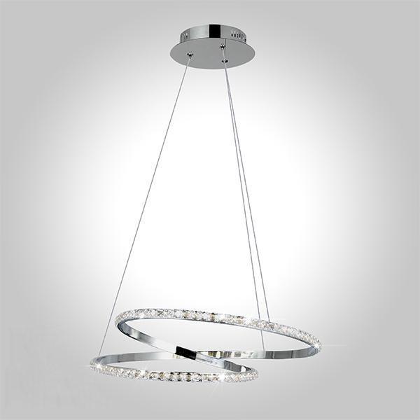 Подвесной светодиодный светильник Eurosvet 90062/2 хром
