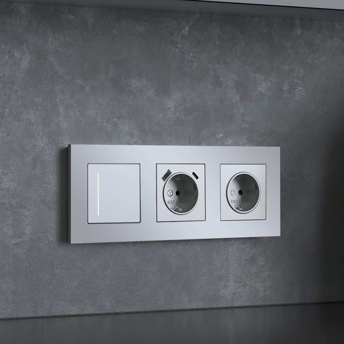Рамка на 3 поста Werkel Slab 4690389193460 W0032965 a062815