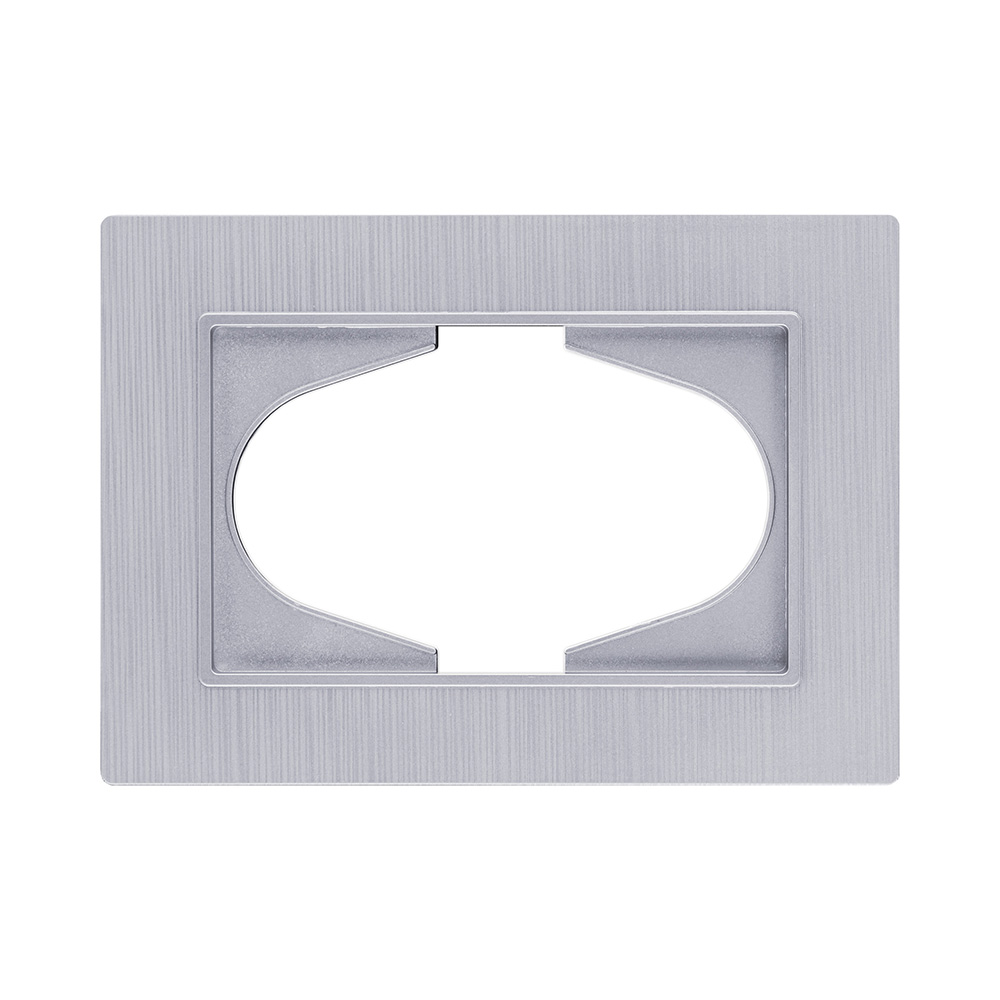 Рамка для двойной розетки, серый Kollinger Eleganz Plex EP120GY