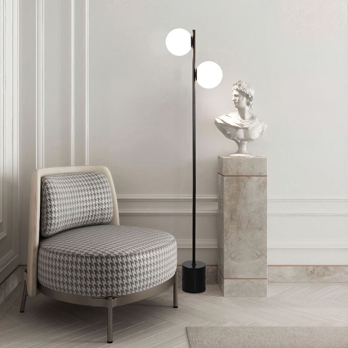 Торшер Eurosvet Marbella 01158/2 черный a064389