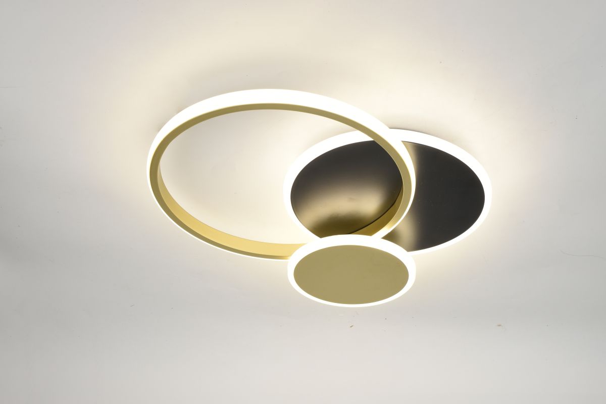 Потолочный светильник Эра Модерн City CLL-1-60 3K-6,5K RC BK+GD