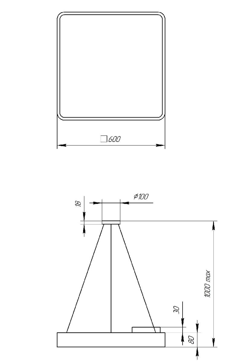Подвесной светильник Эра Geometria SPO-163-B-40K-050 Б0050587