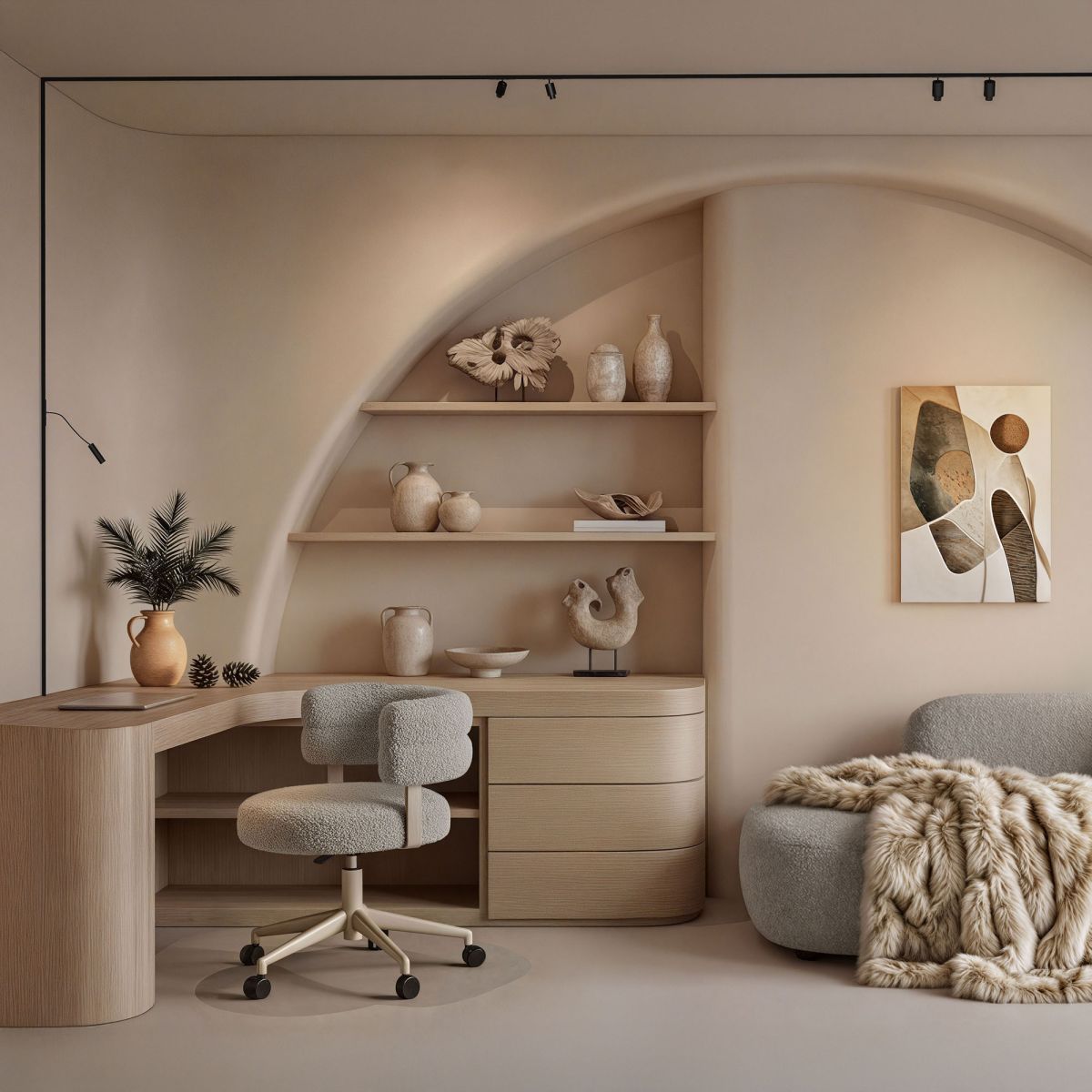 Трековый магнитный светильник для натяжного потолка Arlight MAG-MICROCOSM-SPOT-ZOOM-R59-12W Warm3000 (BK, 20-60 deg, 24V) (IP20 Металл) 052084