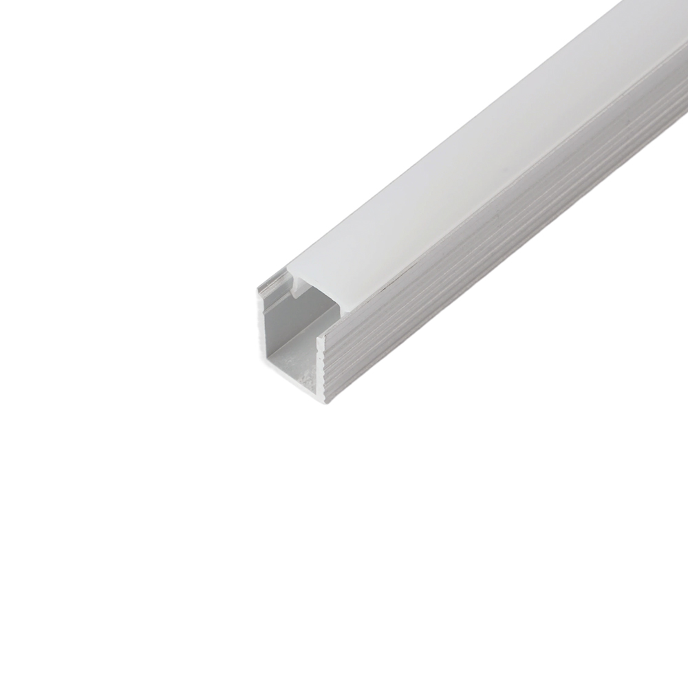 Профиль накладной 9х7.8мм, алюминиевый серебро 2м Feron CAB241 52149