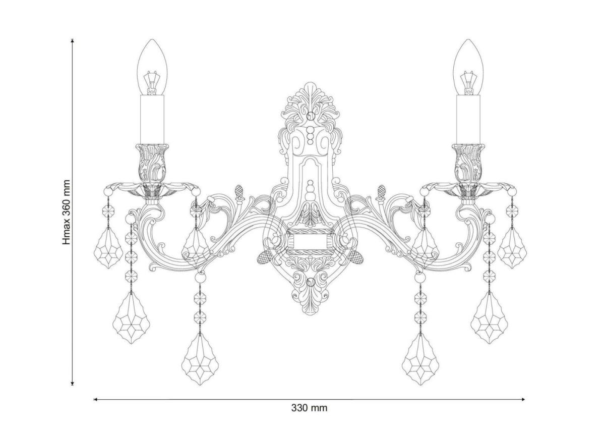Бра Lucia Tucci Barletta W122.2 Antique