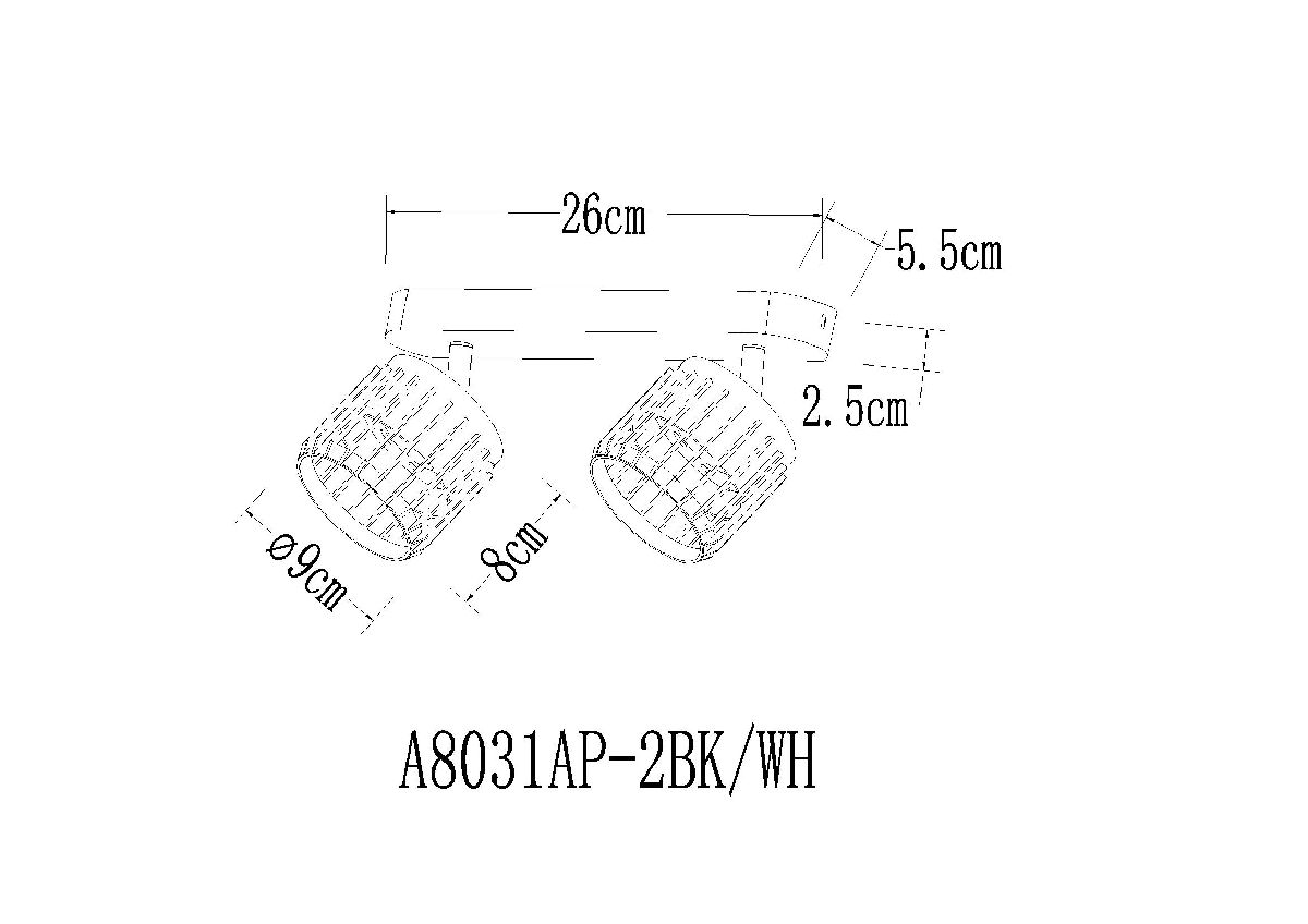 Спот Arte Lamp Atria A8031PL-2WH