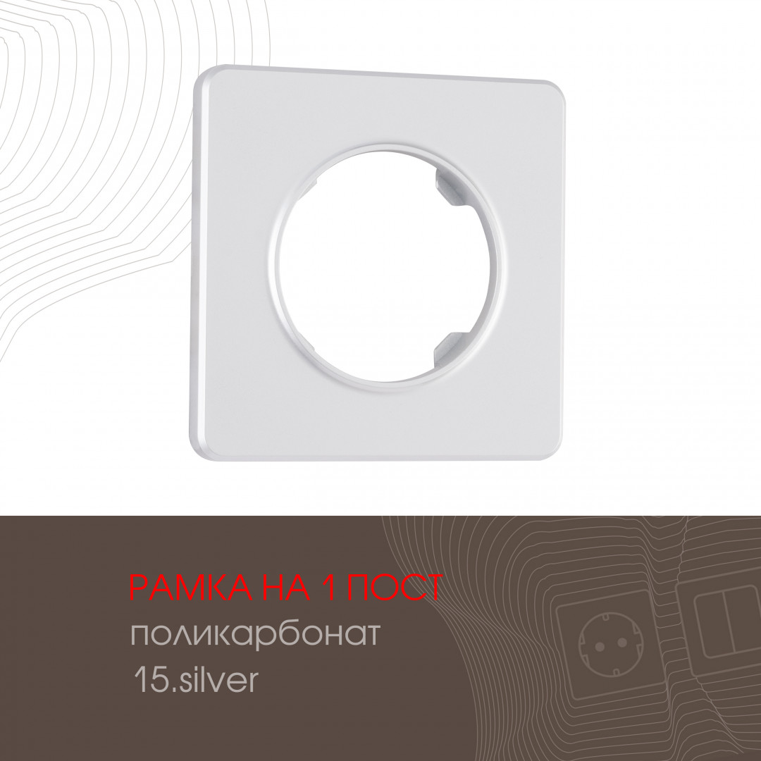 Рамка одноместная Arte Milano 502.15-1.silver