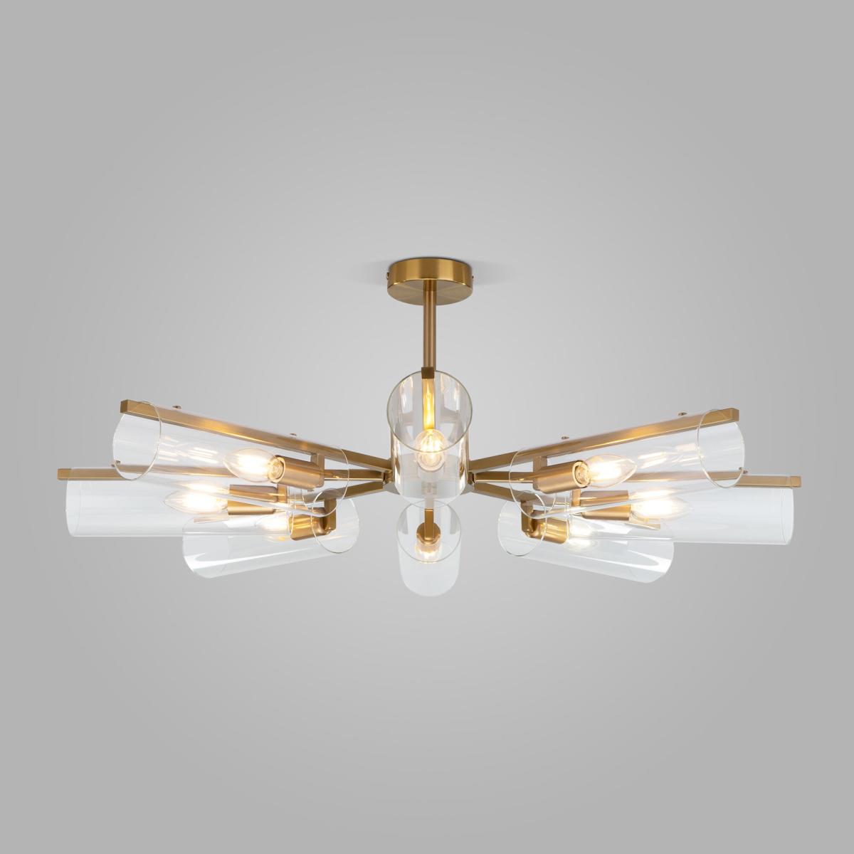 Люстра на штанге Eurosvet Trompeta 70144/8 латунь a060898