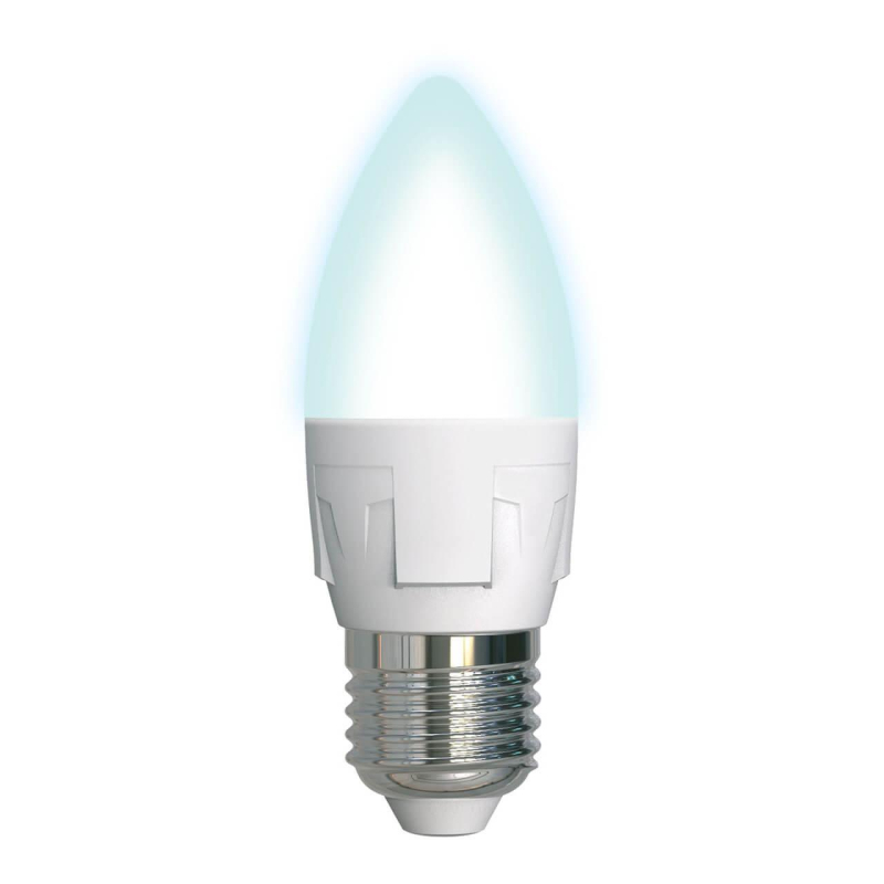Лампа светодиодная (UL-00002412) Uniel E27 7W 4000K матовая LED-C37 7W/NW/E27/FR PLP01WH