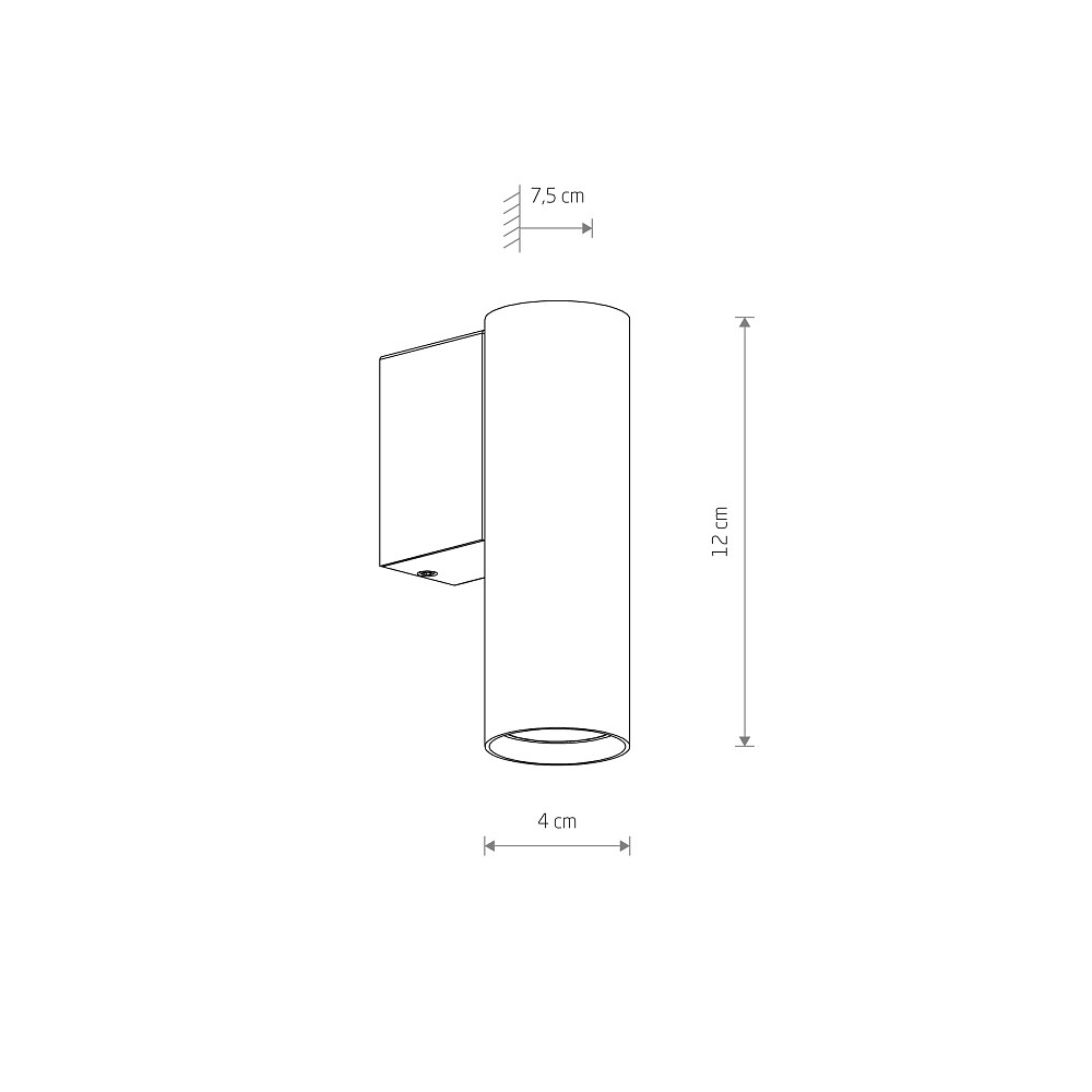 Настенный светильник Nowodvorski Fourty Wall S Gray 10888