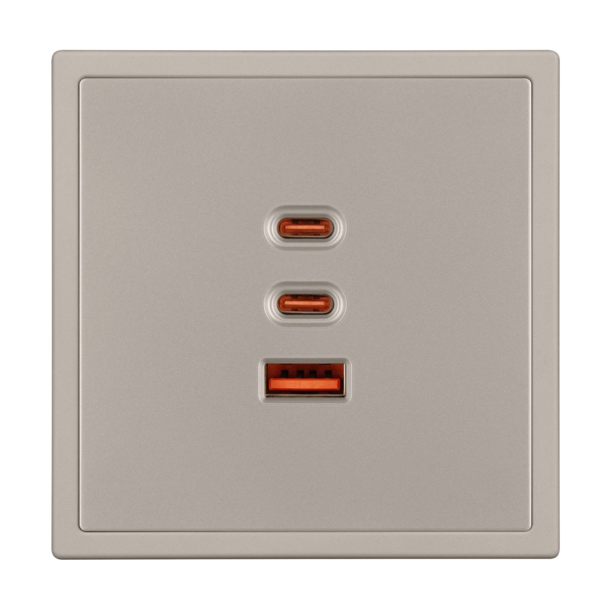 Механизм розетки с быстрой USB зарядкой Arlight SCT-NOBE-MUACC-SFPL-FC-CA (65W, QC3) 061835