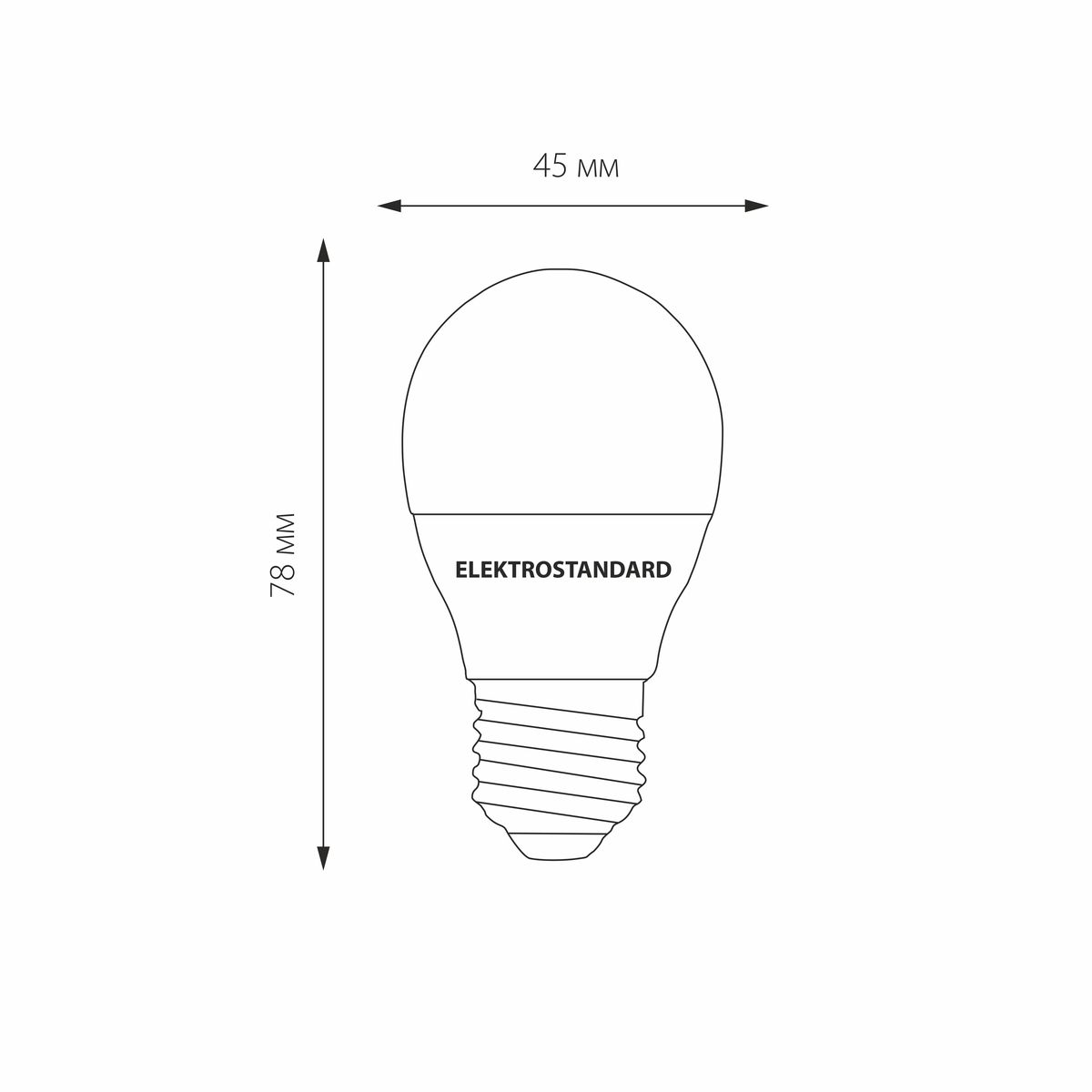 Лампа светодиодная Elektrostandard E27 7W 3300K груша матовая 4690389055256