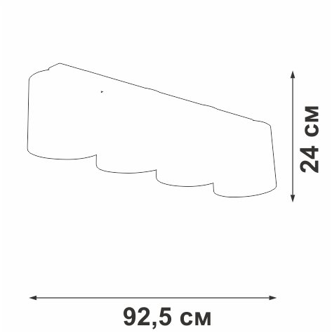 Потолочный светильник Vitaluce V2882-1/4PL