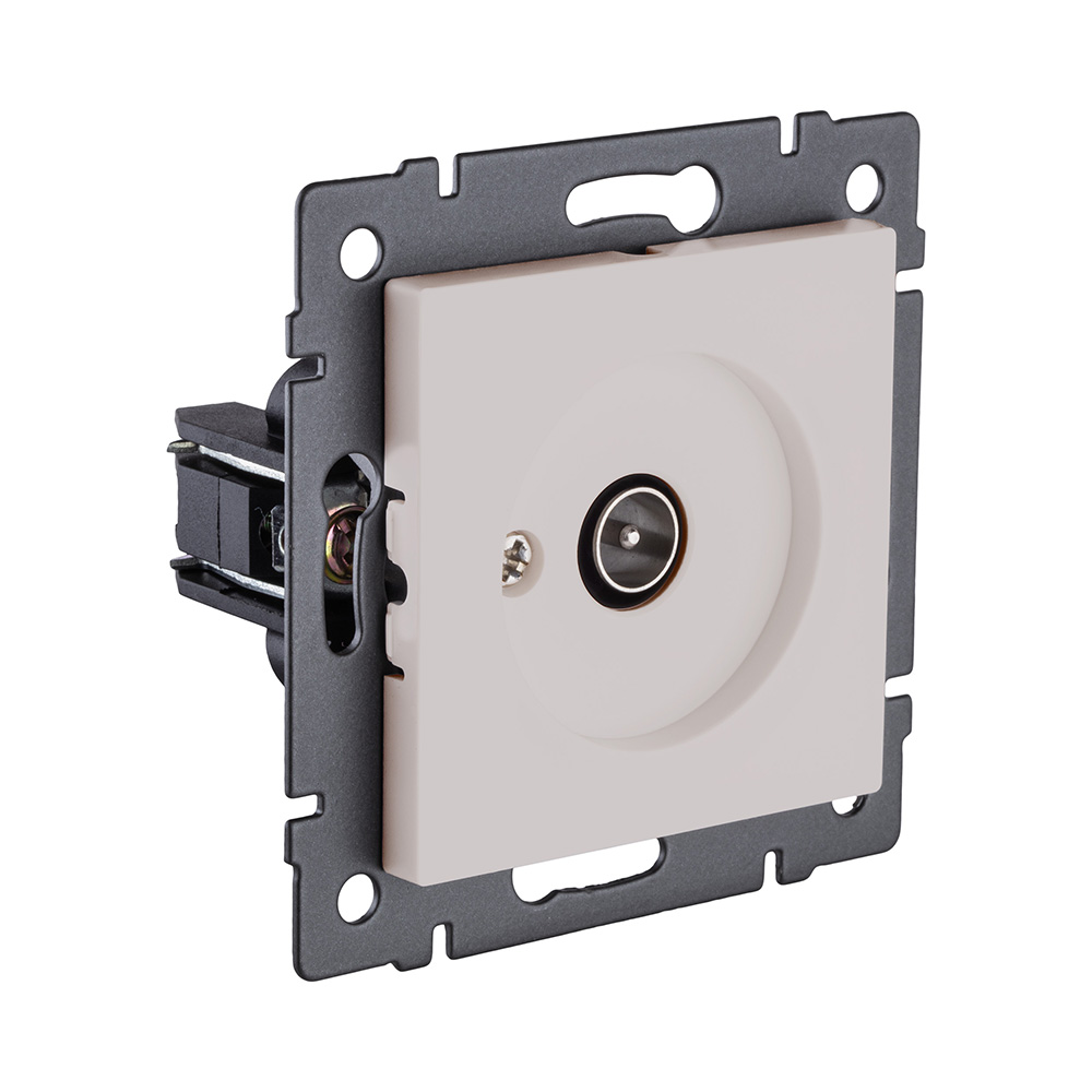 Розетка TV (папа), кашемир матовый Kollinger REA-007CM для Aspekt, Eleganz, Reflex