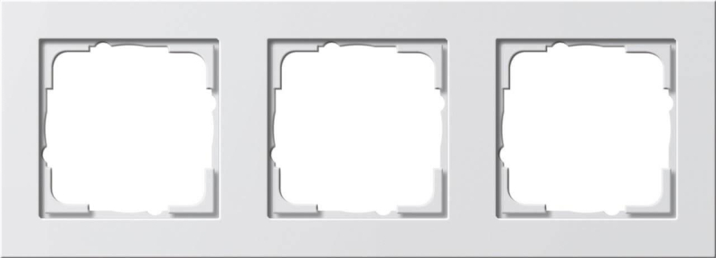 Рамка 3-постовая Gira E2 чисто-белый шелковисто-матовый 021322