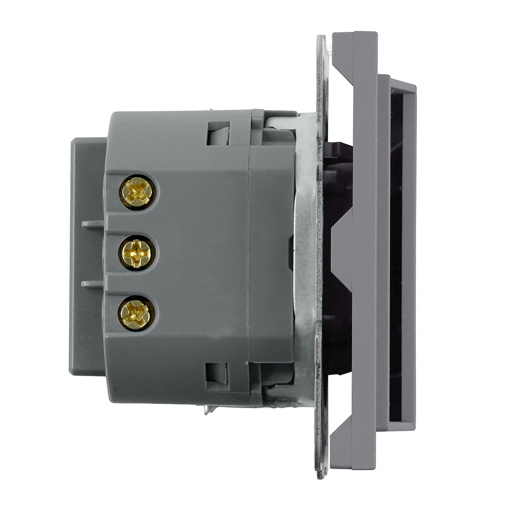 Выключатель карточный Stekker Эмили RSW40-5114-10 платиново-серый, soft touch 50699