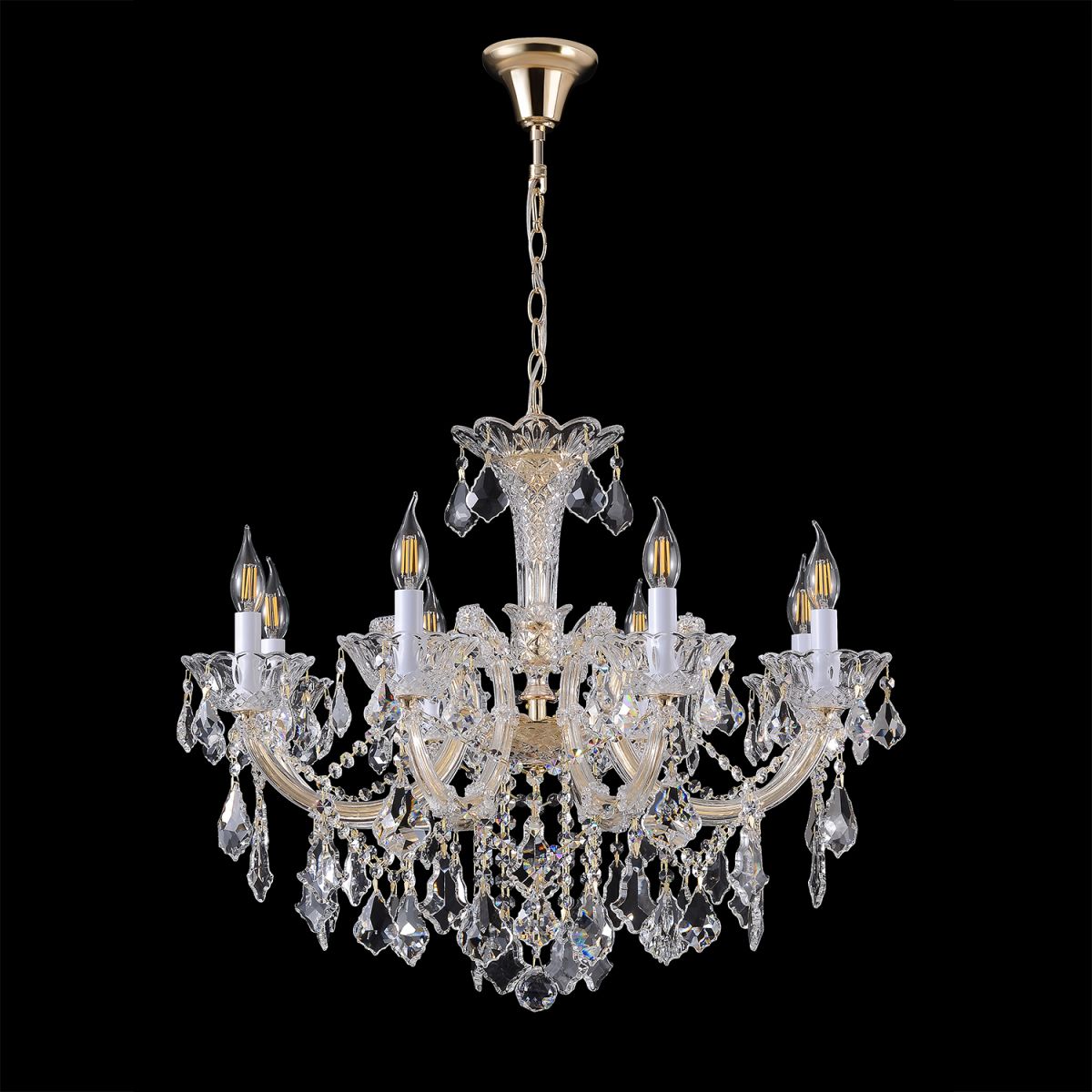 Подвесная люстра Crystal Lux CRISTELLE SP8 GOLD