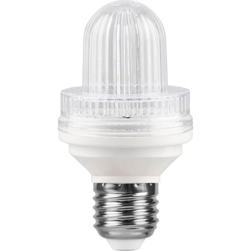 Лампа-строб светодиодная Feron E27 2W 6400K Вздутая Матовая LB-377 25929