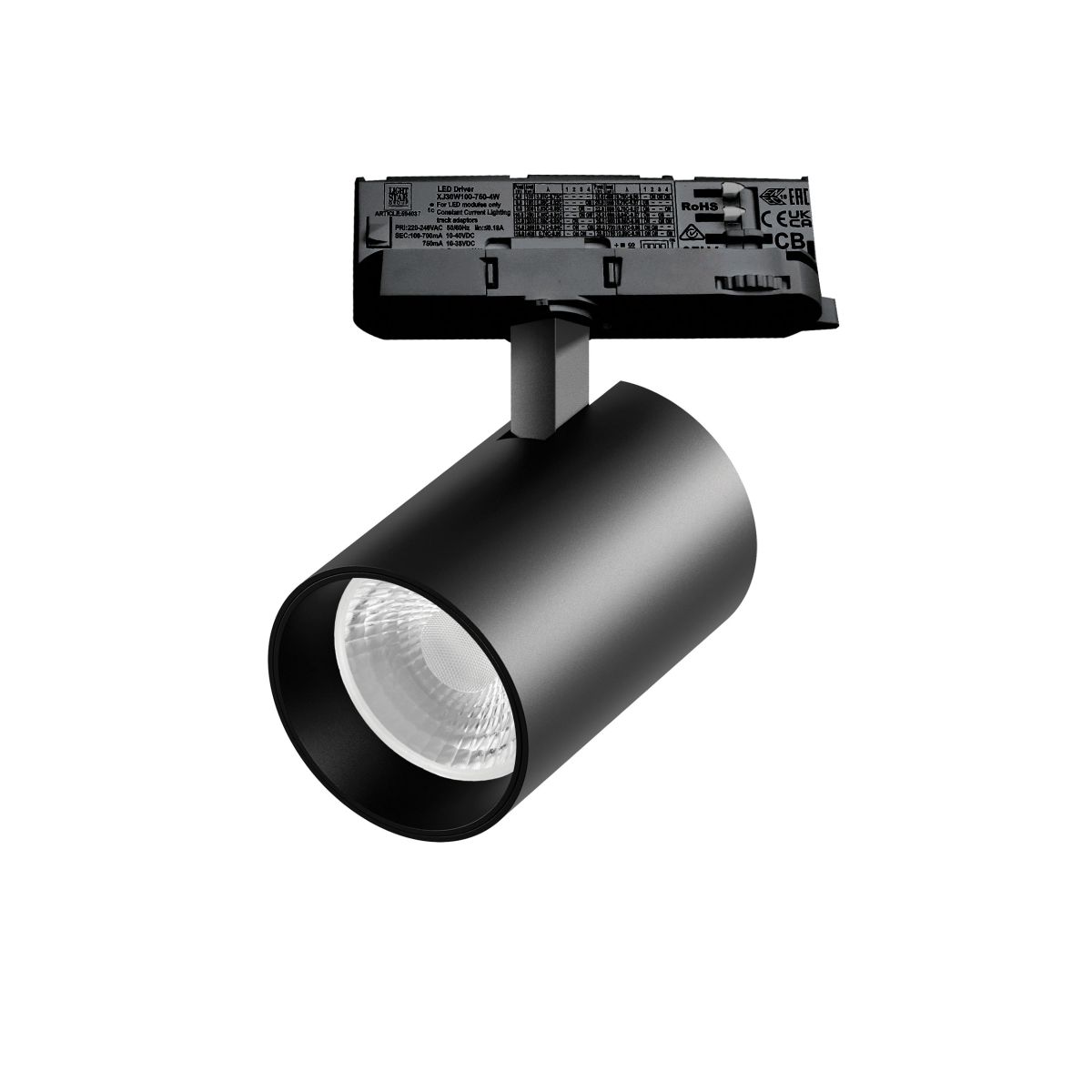 Трековый трехфазный светильник Quattro LED 36G с адаптером Lightstar Alta Base A5347QT36G