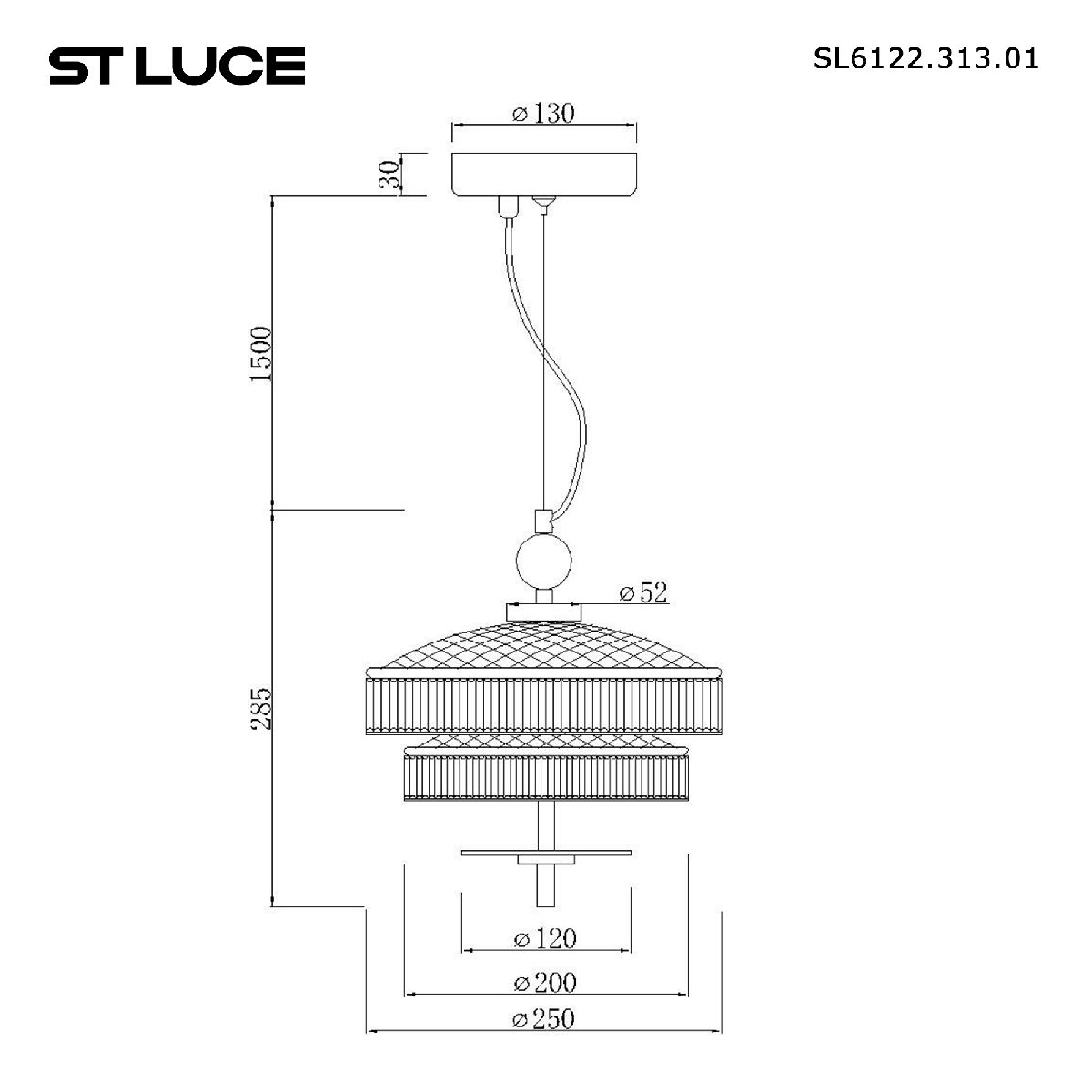 Подвесной светильник ST Luce Oriental SL6122.313.01
