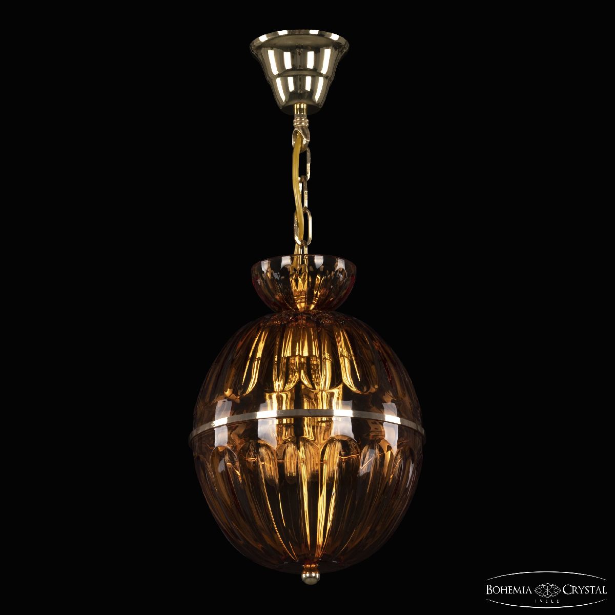 Подвесной светильник Bohemia Ivele Crystal 5480/22 G Amber/M-1H
