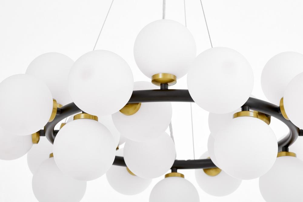 Подвесная люстра Lumina Deco Marsiada LDP 6033-25 BK+MD