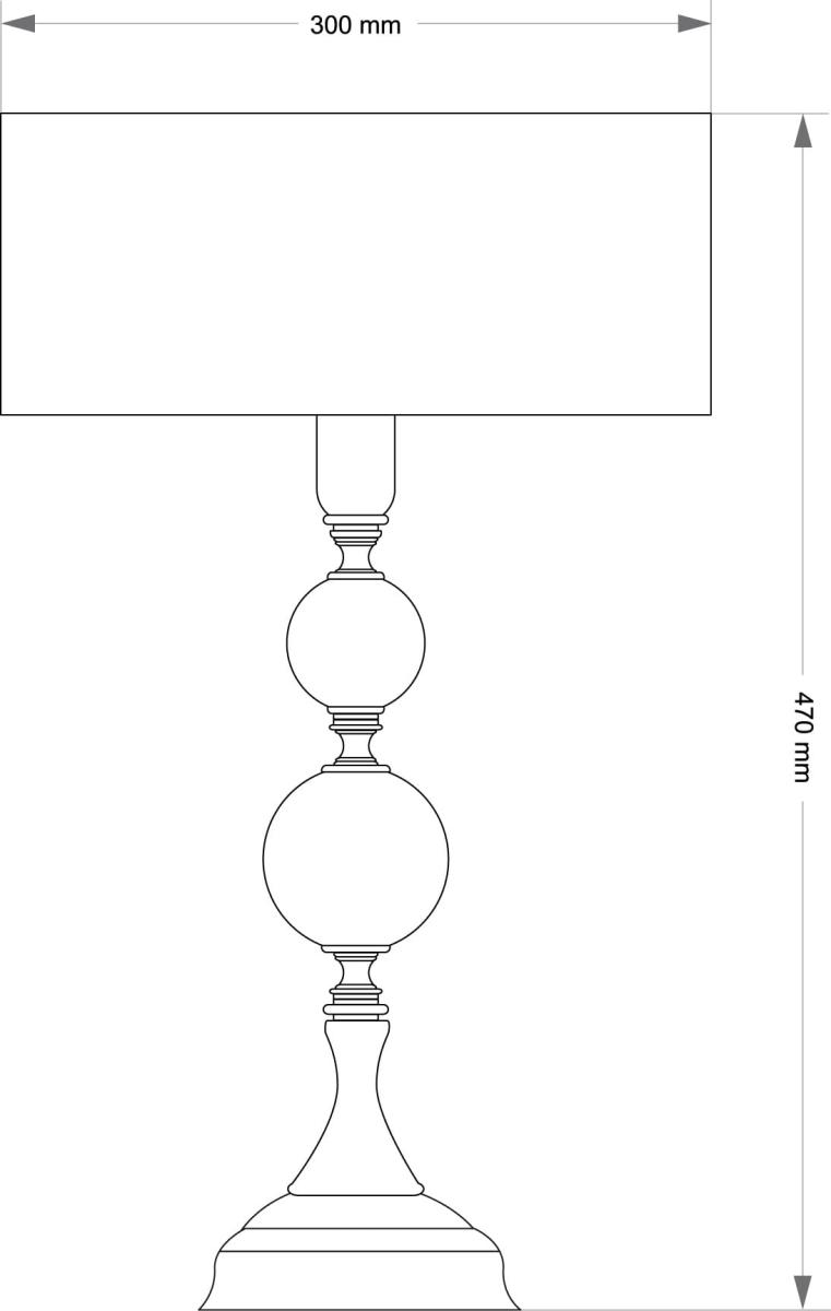 Настольная лампа Kutek Zaffiro ZAF-LG-1 (P/A)