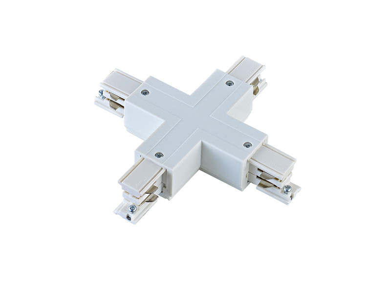 Коннектор Х-образный Donolux Track White DL000210X