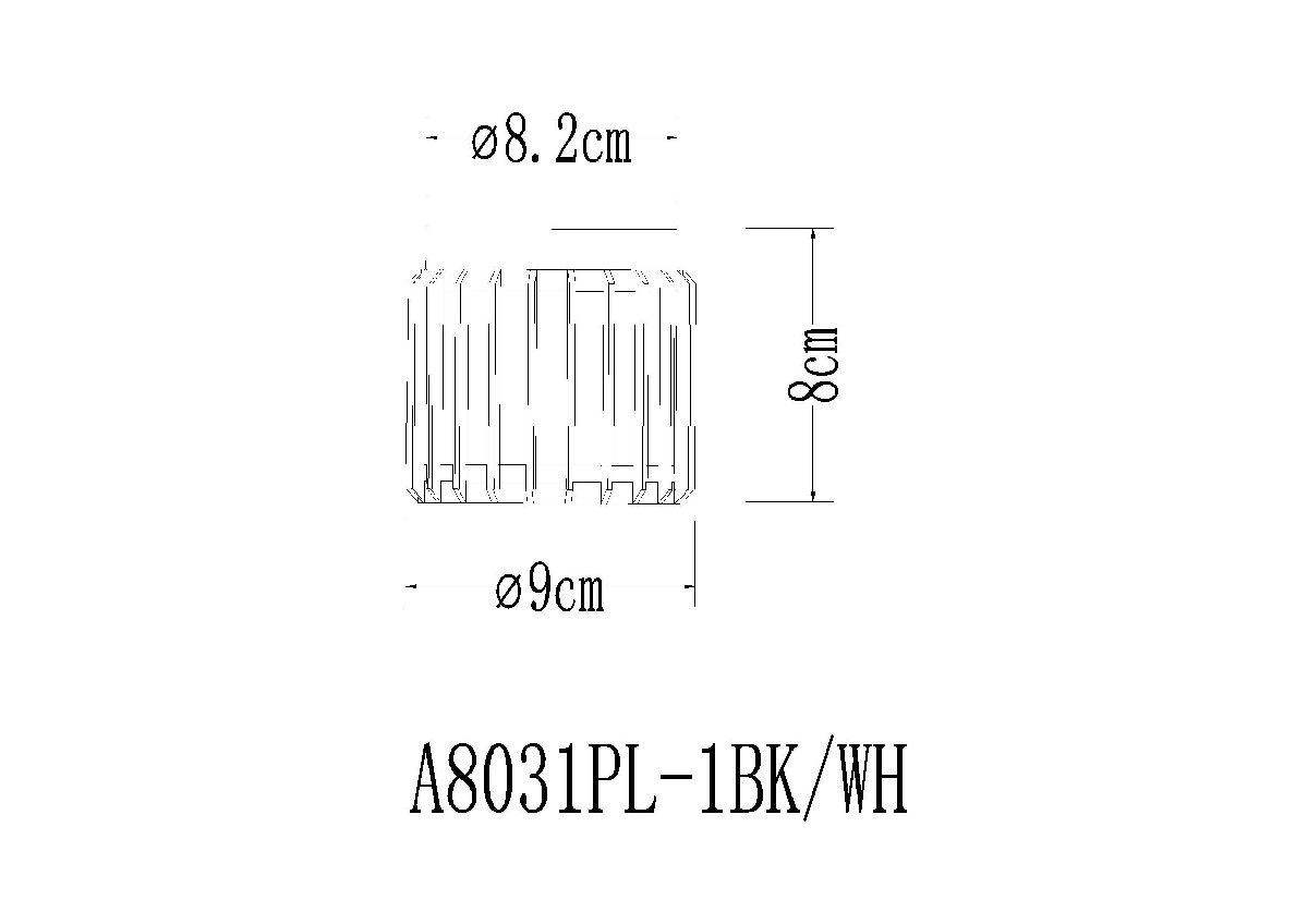 Накладной светильник Arte Lamp Atria A8031PL-1BK