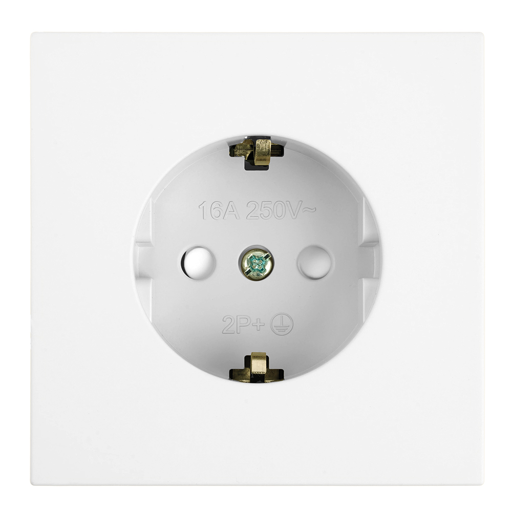 Розетка 1-местная с защитной шторкой с/з (механизм) Stekker Мия 250В 16А RST16-3110-01 белая магнолия 50440