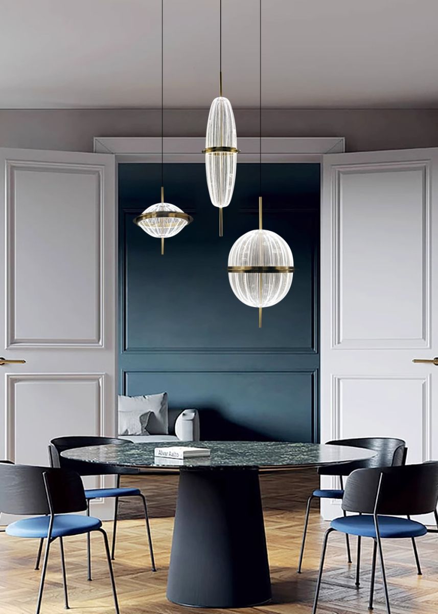 Подвесной светильник Delight Collection 8631P/C gold/clear