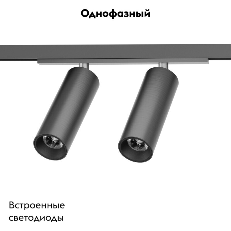 Трековый однофазный светильник Denkirs Shine spot DK5742-DN